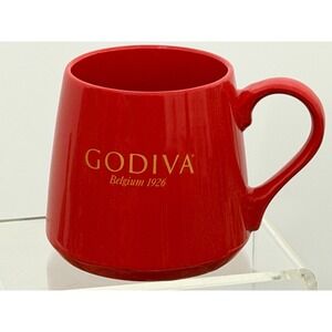 Godiva Chocolate Mug Red Belgium 1926 Unique Shape Valentine Gift For Chocolate